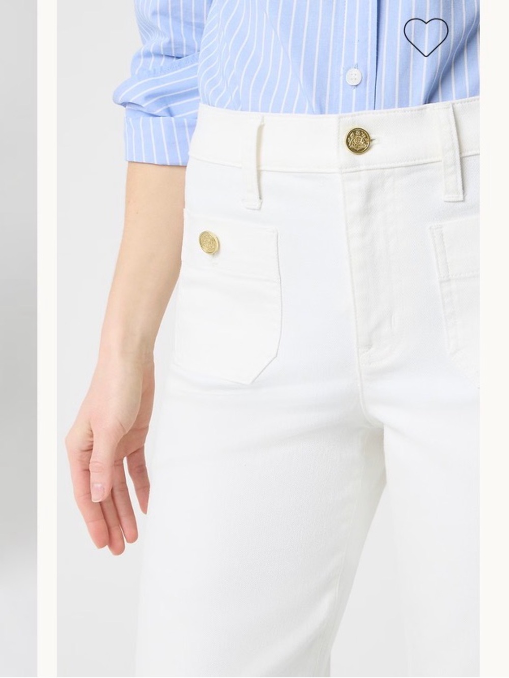 J CREW Slim wide-leg Sailor jean in all-day stretch SIZE 27 CG417 - Picture 2 of 7